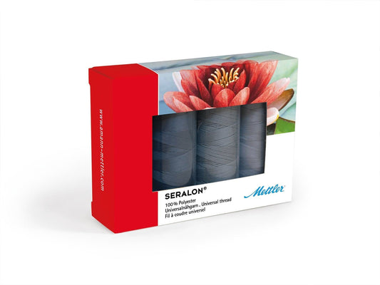 Mettler Seralon No. 100 200m Grey Set 4 spools - thread set
