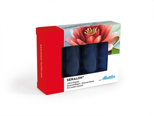 Mettler Seralon No. 100 200m Navy Set 4 spools - thread set