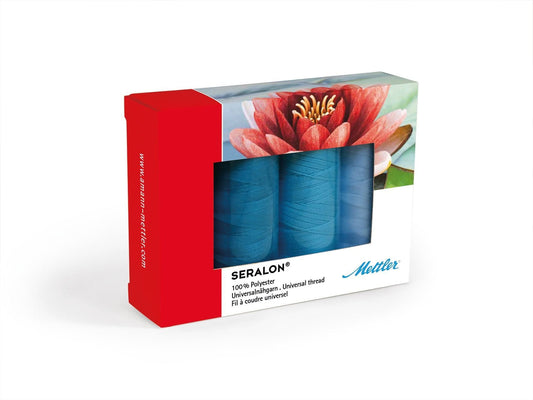 Mettler Seralon No. 100 200m Ocean Set 4 spools - thread set