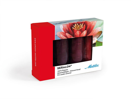 Mettler Seralon No. 100 200m Red Set 4 spools - thread set