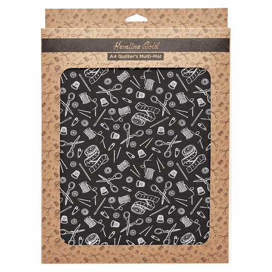 Premium Quilters 4 in 1 Multi-Mat - Gold Notions 30 x 24cm *Hemline Gold Edition*