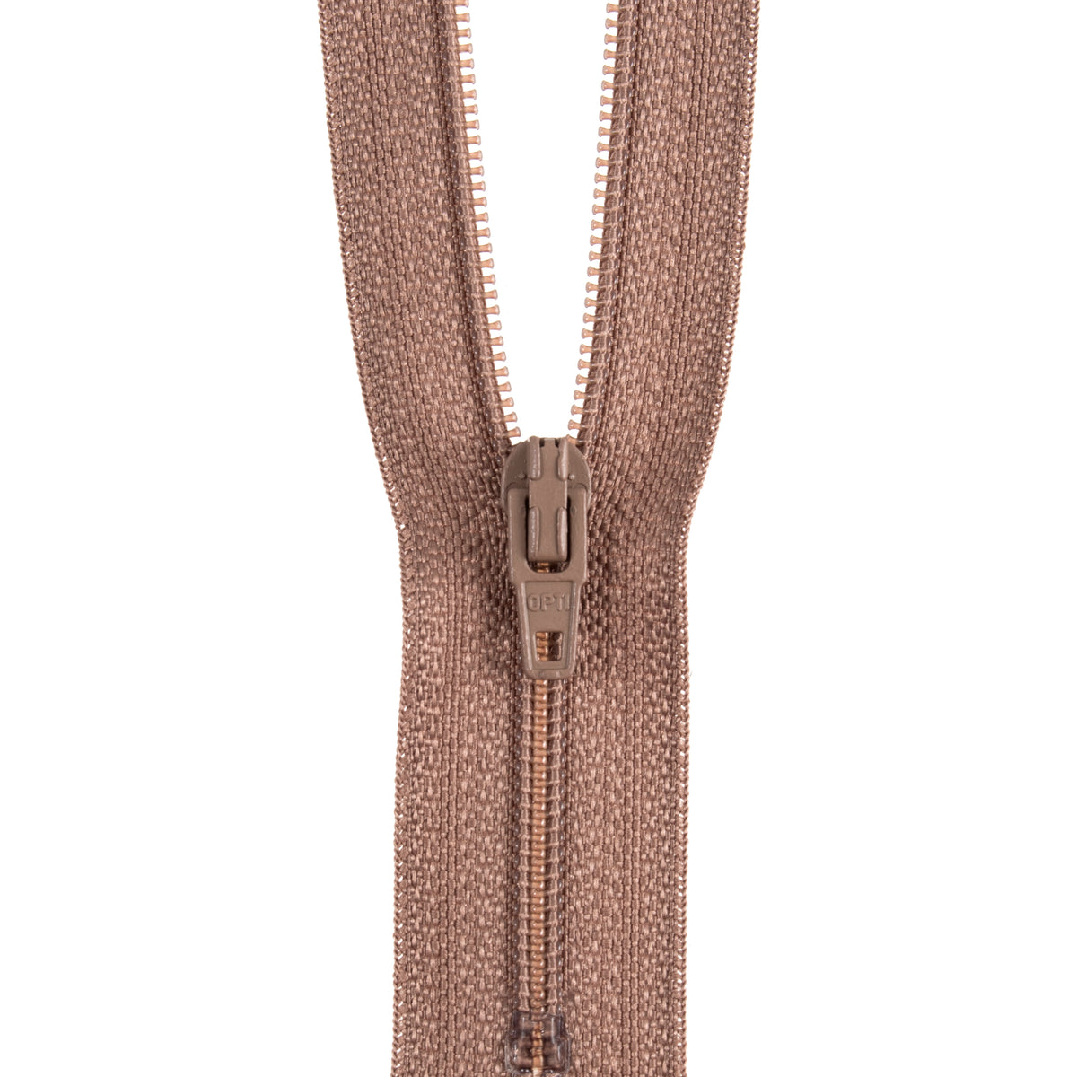 Opti closed end polyester zip, 15cm