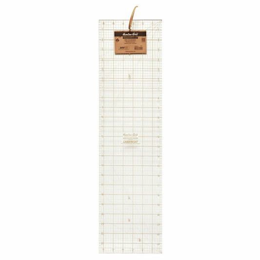Premium Quilting Patchwork Ruler - 24 x 6.5in *Hemline Gold Edition*