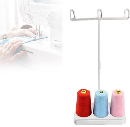 Large thread / cone spool stand for Sewing Machines - Teloscopic with bobbin storage