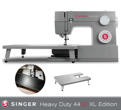 Singer Heavy Duty 4432 XL Bundle with Extension table and Straight Stitch foot - new 2025 model