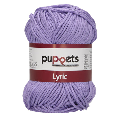 Ball of Puppets Lyric No. 8 cotton yarn in Lilac