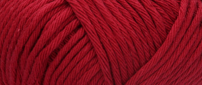 Ball of Puppets Lyric No. 8 cotton yarn in Cardinal Red