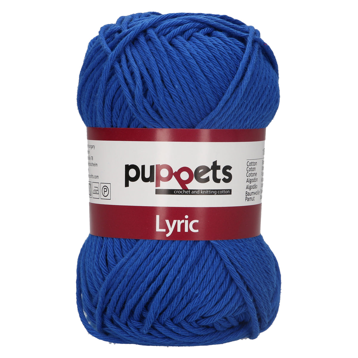 Ball of Puppets Lyric No. 8 cotton yarn in Royal Blue