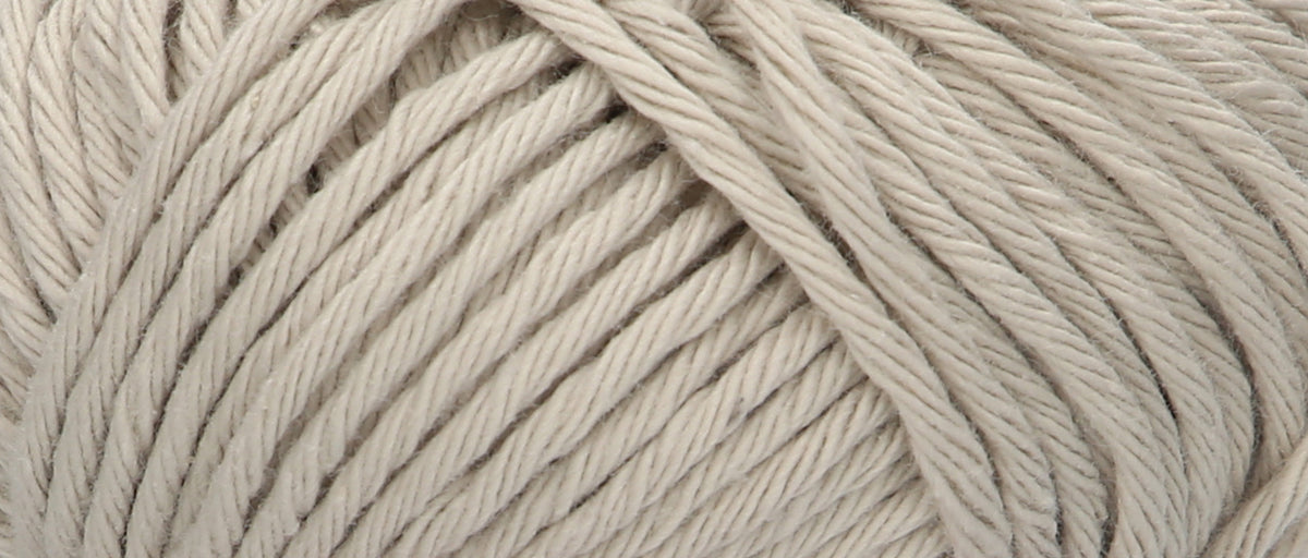 Ball of Puppets Lyric No. 8 cotton yarn in a stone colour