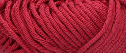 Ball of Puppets Lyric No. 8 cotton yarn in Cherry Red