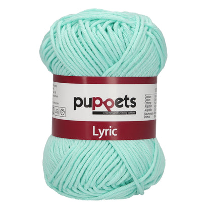 Ball of Puppets Lyric No. 8 cotton yarn in Pale Aqua