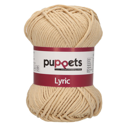 Ball of Puppets Lyric No. 8 cotton yarn in beige