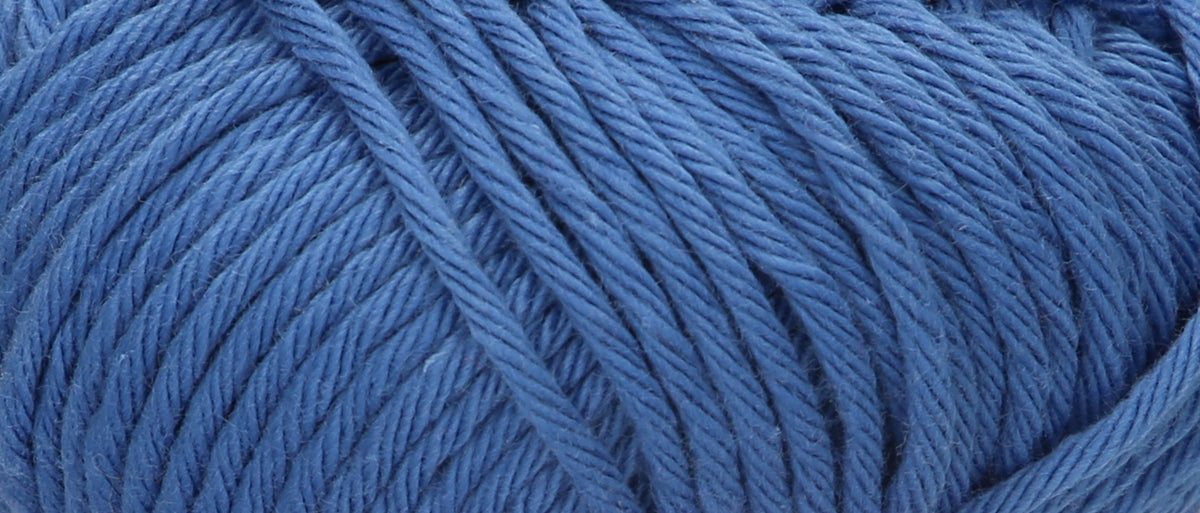 Ball of Puppets Lyric No. 8 cotton yarn in mid blue