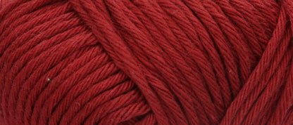 Ball of Puppets Lyric No. 8 cotton yarn in dark red