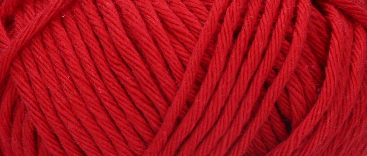 Ball of Puppets Lyric No. 8 cotton yarn in crimson