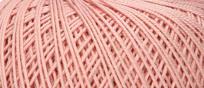 Ball of Puppets Eldorado No. 6 cotton yarn in coral
