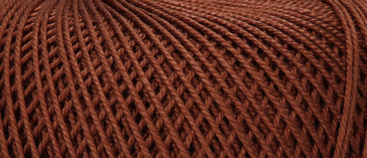 Ball of Puppets Eldorado No. 6 cotton yarn in brown