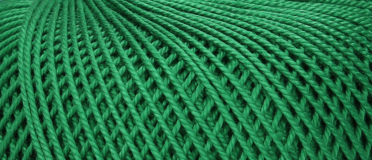 Ball of Puppets Eldorado No 10 cotton yarn in emerald