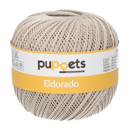 Ball of Puppets Eldorado No 12 cotton yarn in greige