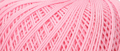 Ball of Puppets Eldorado No 12 cotton yarn in mid pink