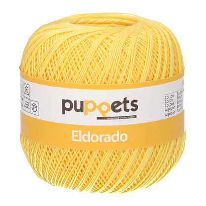 Ball of Puppets Eldorado No 12 cotton yarn in yellow