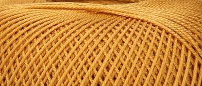 Ball of Puppets Eldorado No. 12 cotton yarn in dark gold