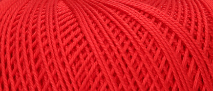 Ball of Puppets Eldorado cotton crochet yarn in red
