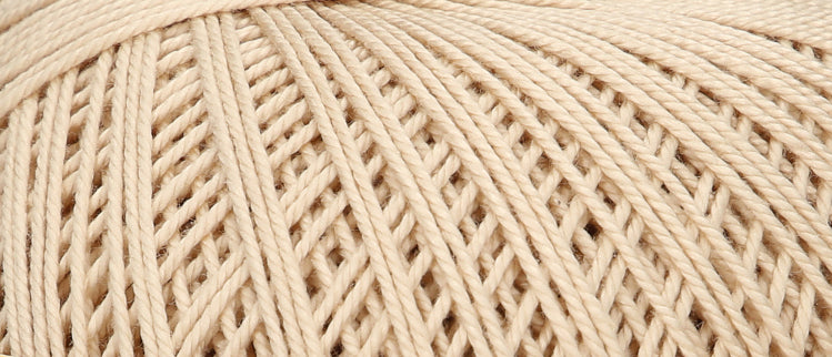 Ball of Puppets Eldorado cotton crochet yarn in natural