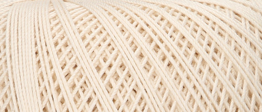 Ball of Puppets Eldorado cotton crochet yarn in ecru