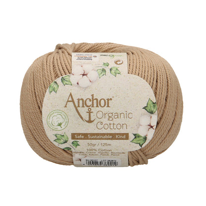 Ball of pebble stone Anchor Organic Cotton yarn