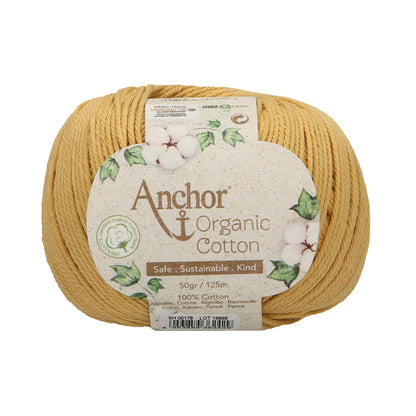 Ball of sunflower Anchor Organic Cotton yarn