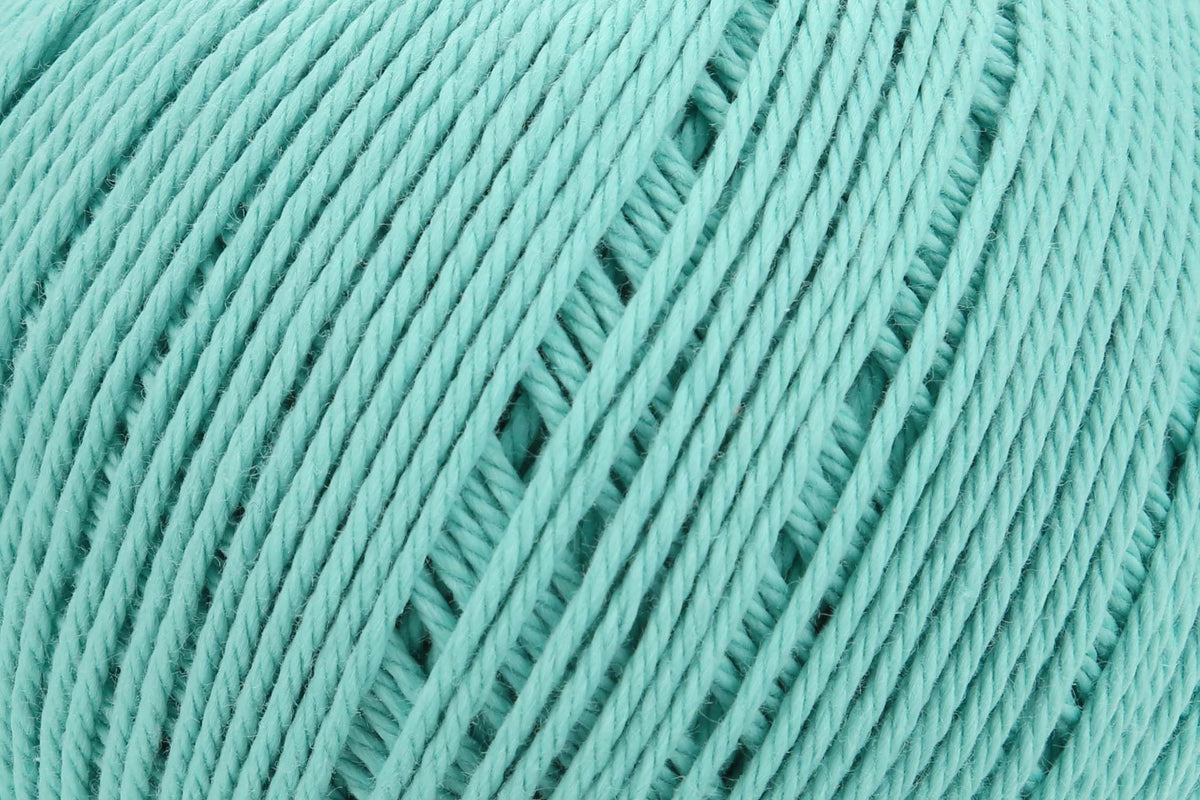 Ball of turquoise Anchor Organic Cotton yarn