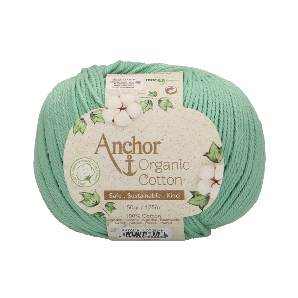 Ball of forest river Anchor Organic Cotton yarn