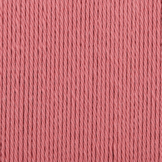 Ball of Anchor Organic Cotton yarn in a dusky vintage rose pink