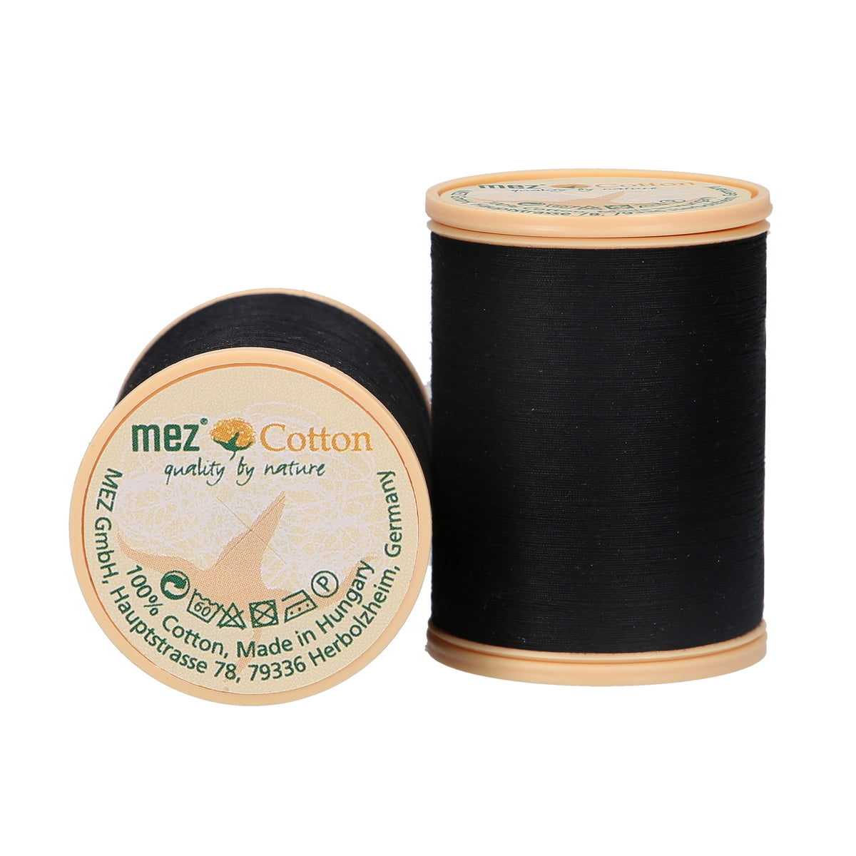 Reel of black Coats cotton sewing thread