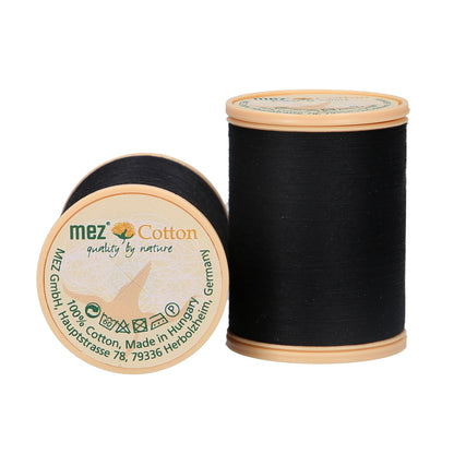 Reel of black Coats cotton sewing thread