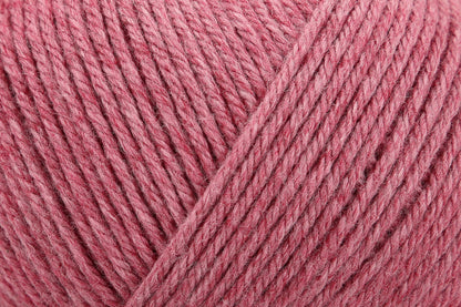 Ball of Anchor Cotton 'n' Wool 4 ply yarn in Pink Ruby