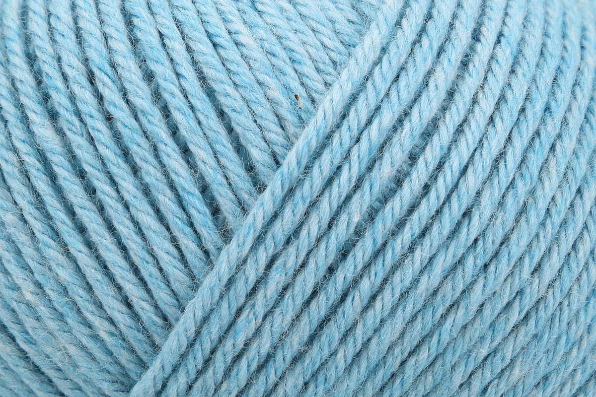 Ball of aquamarine Anchor Cotton 'n' Wool 4 ply yarn