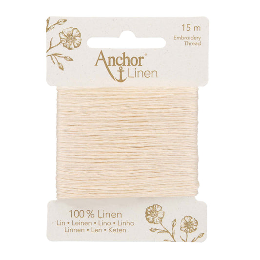 Card of Anchor linen embroidery thread in Pearl