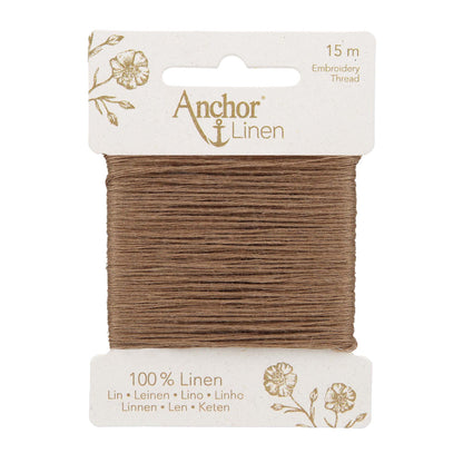 Card of Anchor linen embroidery thread in Latte