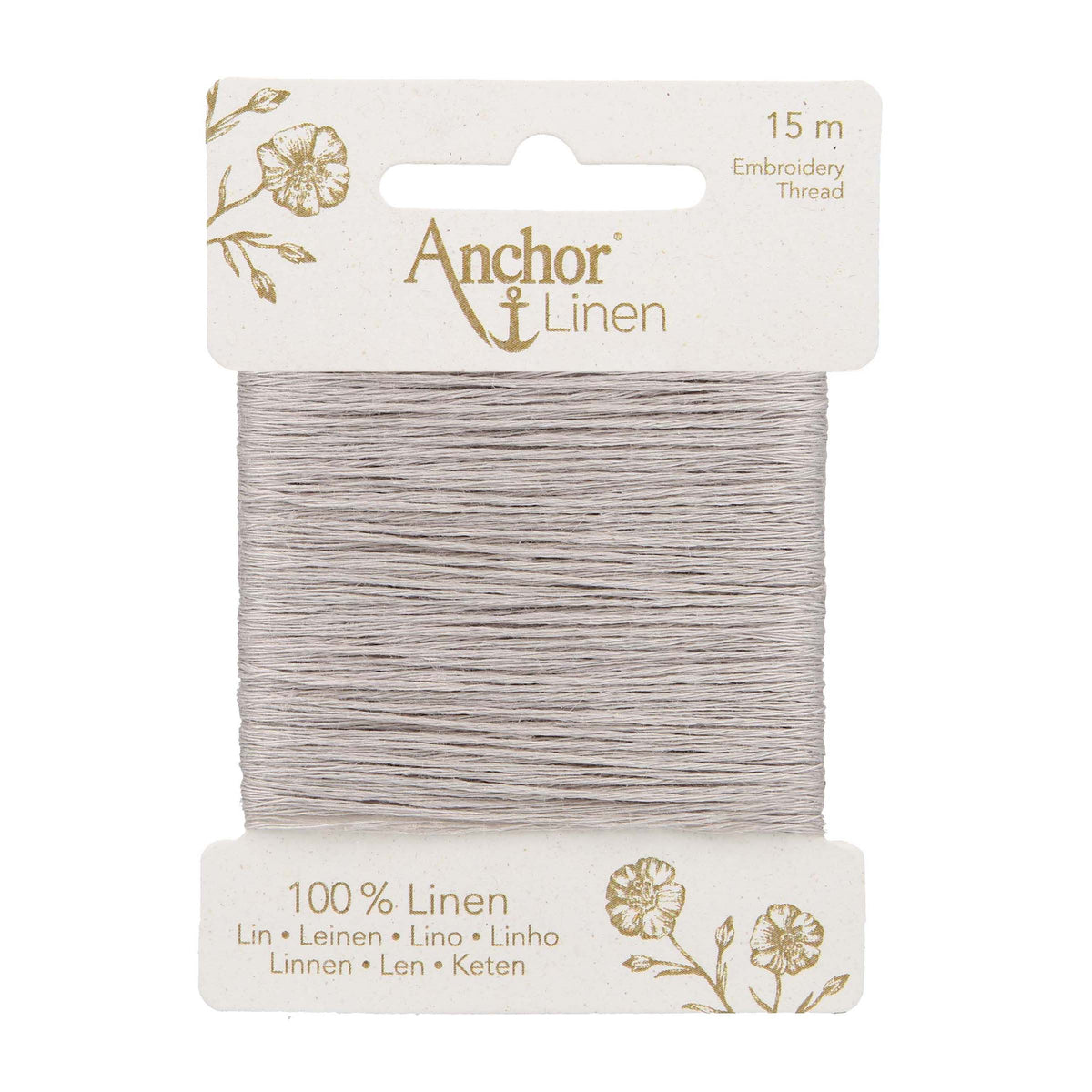 Card of Anchor linen embroidery thread in Mist