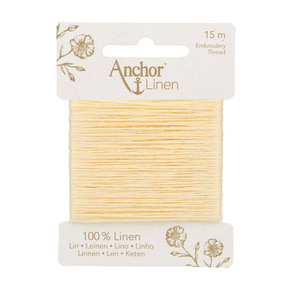 Card of Anchor linen embroidery thread in Buttermilk