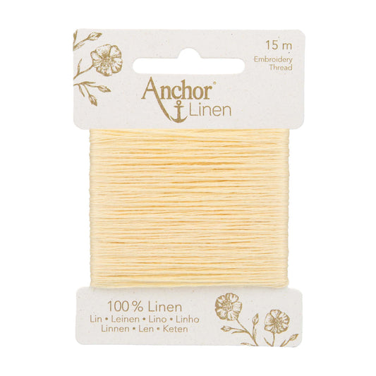 Card of Anchor linen embroidery thread in Buttermilk