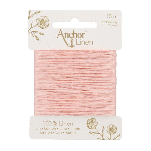 Card of Anchor linen embroidery thread in Peony