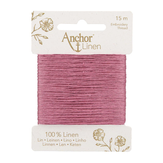 Card of Anchor linen embroidery thread in Heather