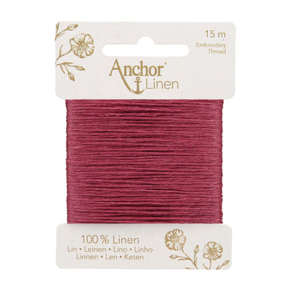 Card of Anchor linen embroidery thread in Plum