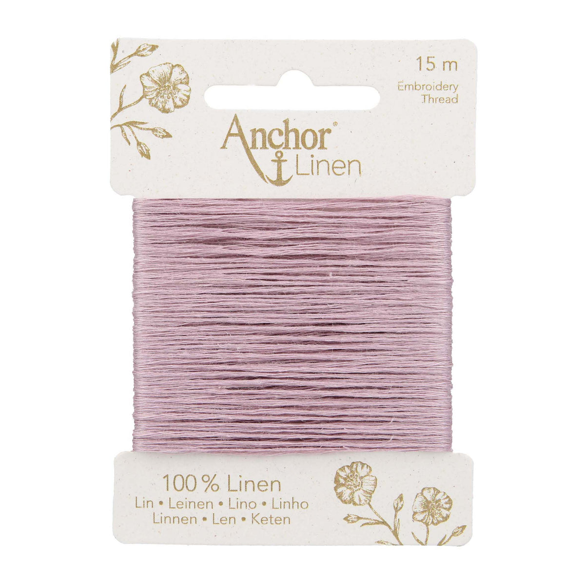 Card of Anchor linen embroidery thread in Lilac