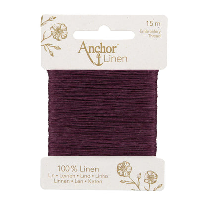 Card of Anchor linen embroidery thread in Blackberry