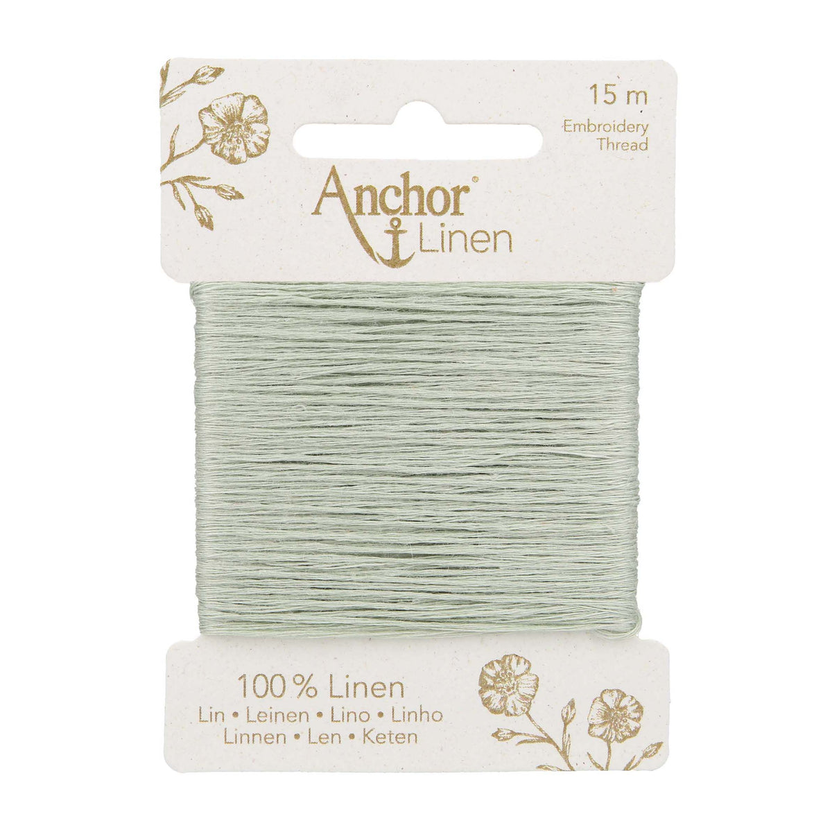 Card of Anchor linen embroidery thread in Seaspray