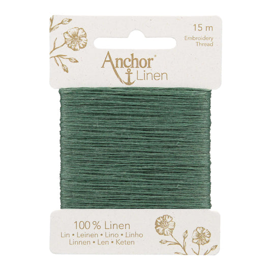 Card of Anchor linen embroidery thread in Jade